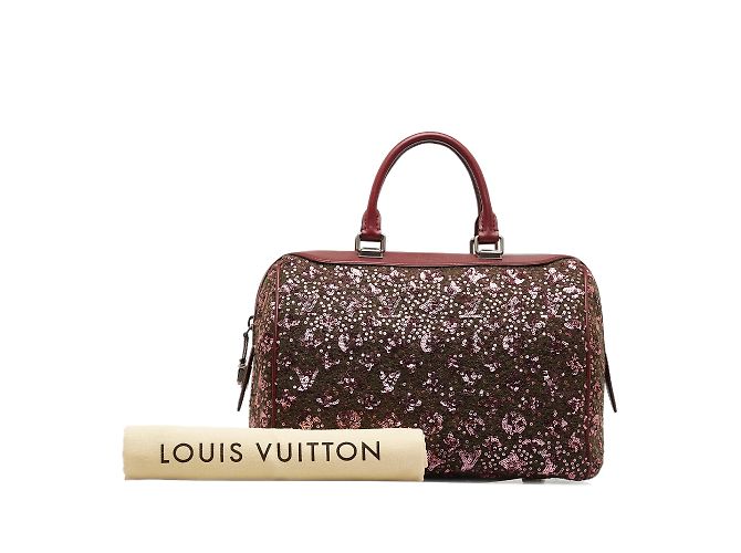 Speedy LOUIS VUITTON Sacs à main Sunshine Express Rouge - vue 10
