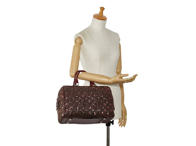 Speedy LOUIS VUITTON Sacs à main Sunshine Express Rouge - vue 9