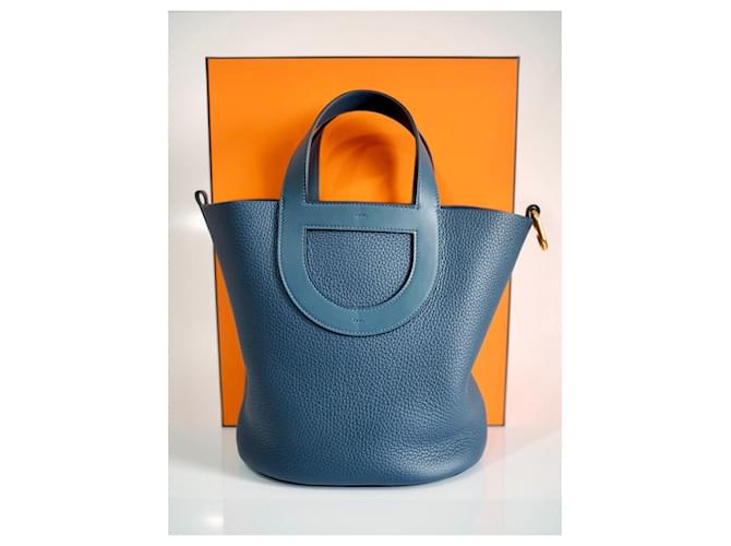 Hermès In-The-Loop 23 Blu Pelle - vista 10