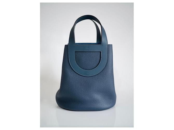 Hermès In-The-Loop 23 Blu Pelle - vista 2