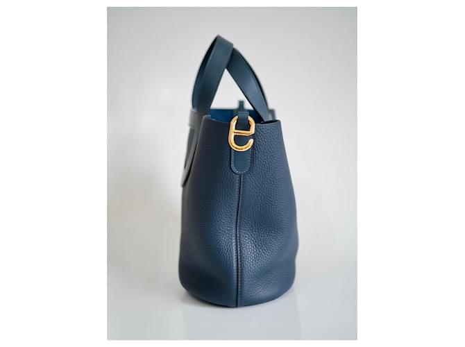 Hermès In-The-Loop 23 Blu Pelle - vista 3