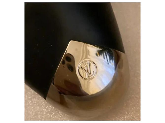 Louis Vuitton Stivaletti Louise in Pelle Nera Nero - vista 3