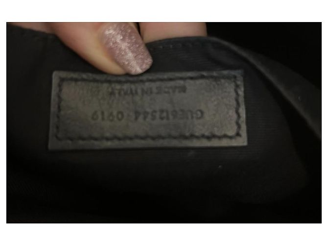 Saint Laurent lou em couro acolchoado lou em couro acolchoado Preto - vista 7