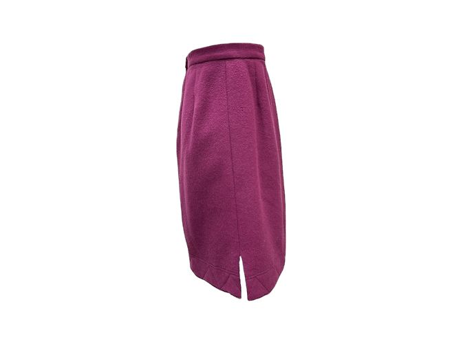 Falda Christian Dior de lana morada M Púrpura - vista 2