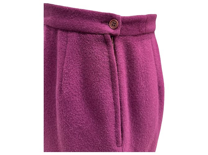 Falda Christian Dior de lana morada M Púrpura - vista 4