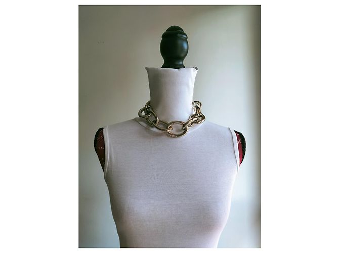 Collana Maxi Catena Max Mara Oro Metallo D'oro - vista 8