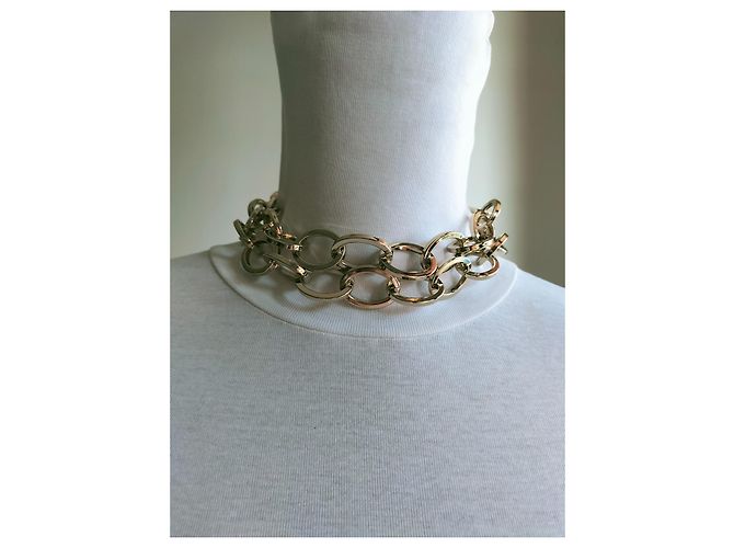 Max Mara Collana Lunga a Catena Oro in Metallo D'oro - vista 12