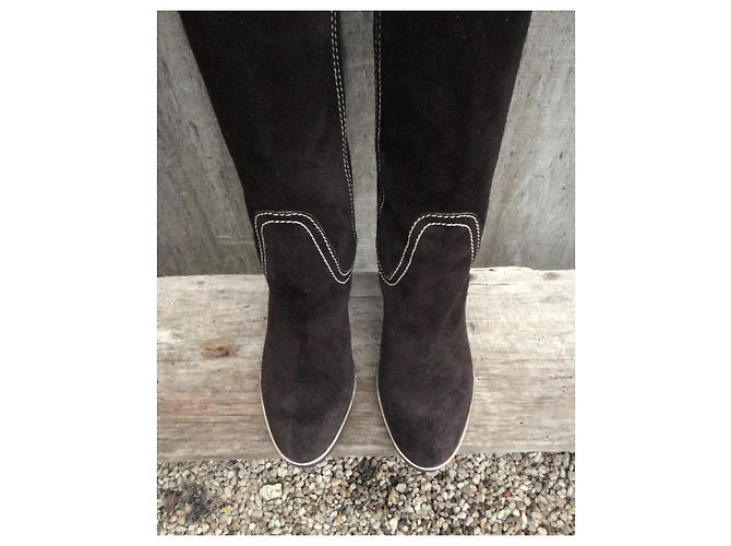botas sergio rossi p 37 Marrón oscuro - vista 4