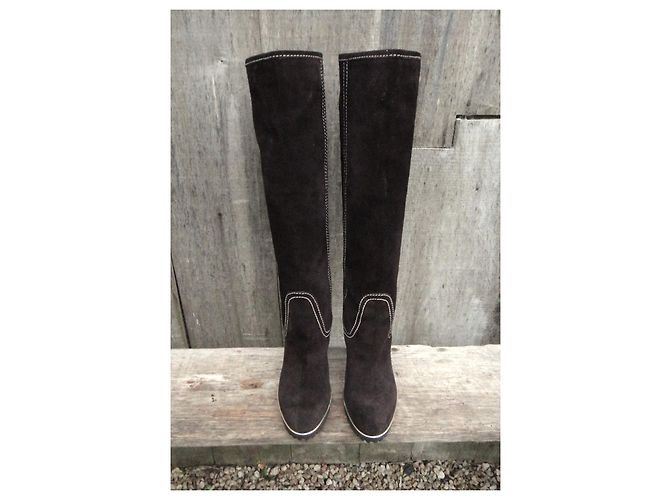 botas sergio rossi p 37 Marrón oscuro - vista 9