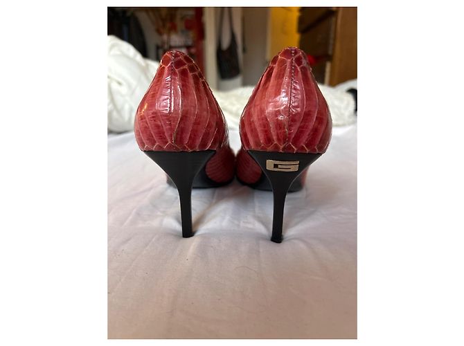 Décolleté Gucci Neri e Rossi Nero Rosso - vista 2