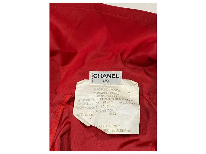 Chanel Impermeabili Rosso - vista 3