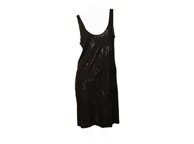 Stella Mc Cartney Stella McCartney Glänzendes Viscose Minikleid Anthrazitgrau - Ansicht 3