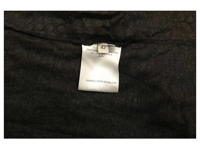 Stella Mc Cartney Stella McCartney Glänzendes Viscose Minikleid Anthrazitgrau - Ansicht 6