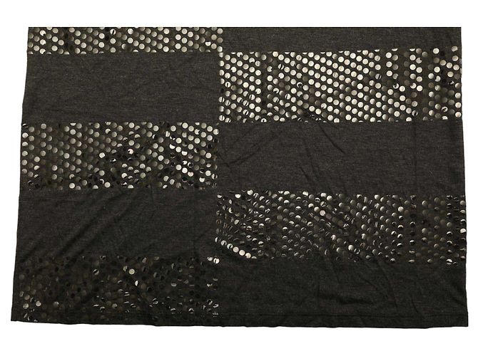 Stella Mc Cartney Stella McCartney Glänzendes Viscose Minikleid Anthrazitgrau - Ansicht 8
