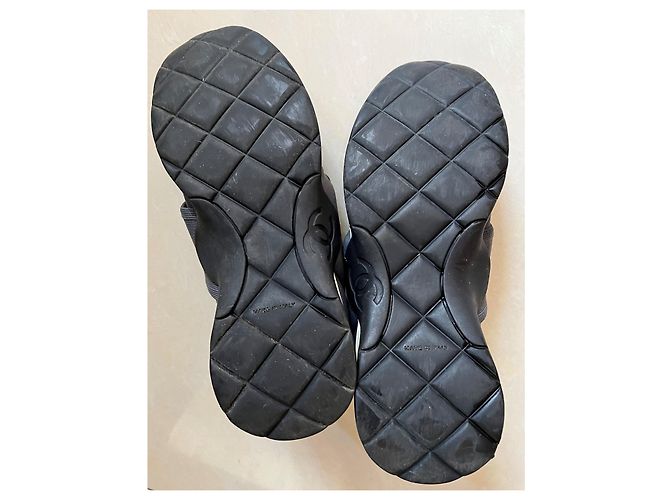 Chanel Sneakers Black Cloth 36.5 - view 8