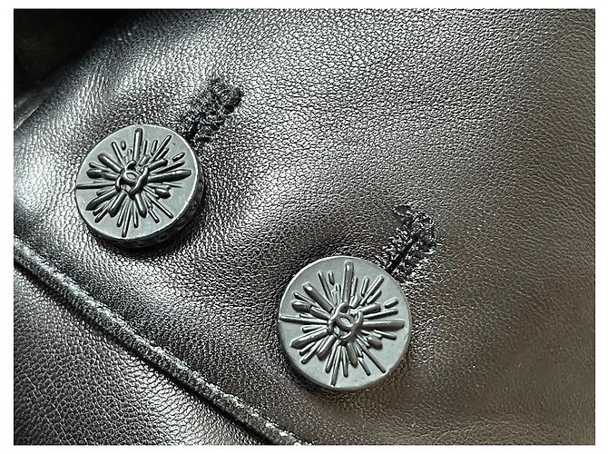 Chanel Lederanzugjacke Schwarz - Ansicht 7