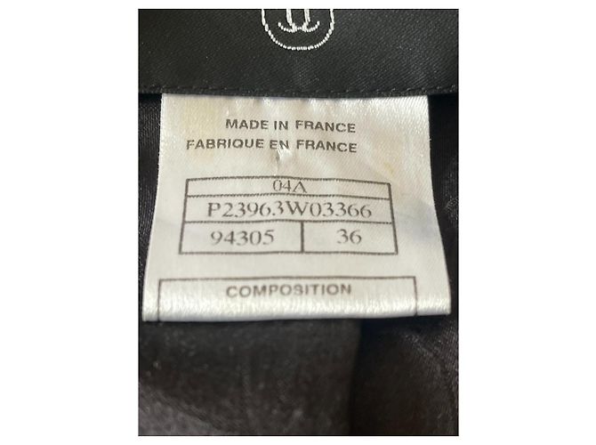 Chanel Lederanzugjacke Schwarz - Ansicht 8