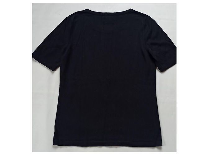 Cambon Camiseta Chanel Uniform de algodón azul marino - vista 2