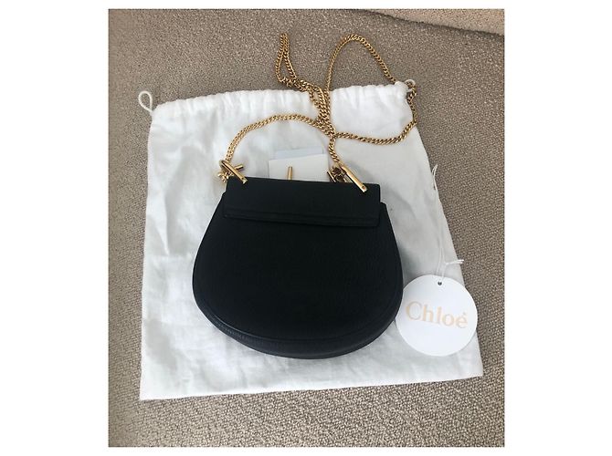 Autre Marque Borsa a tracolla Drew in pelle nera Nero - vista 3