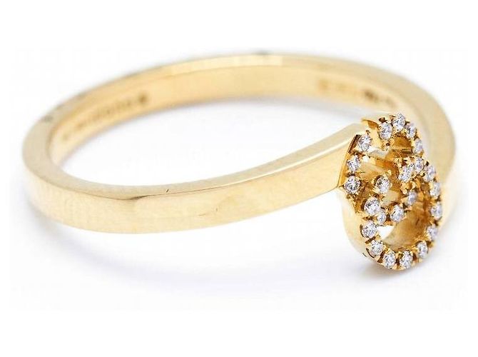 GUCCI Anello collezione RUNNING G in Oro Giallo con Diamanti D'oro - vista 2