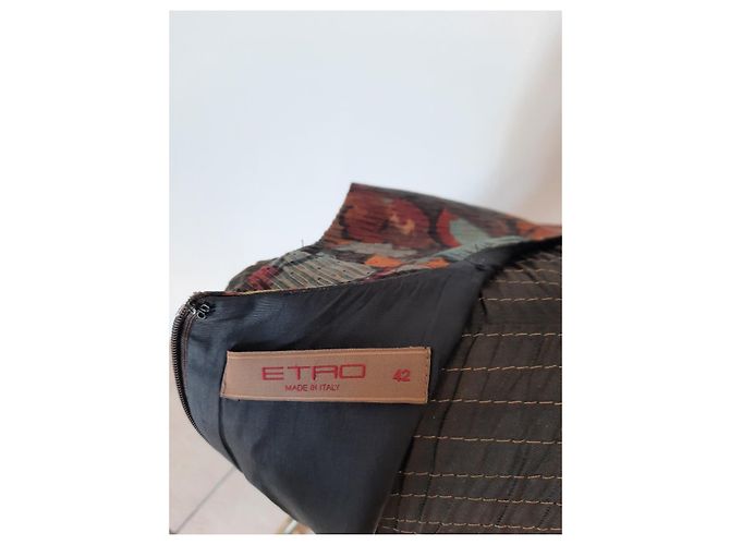 Vestido Etro de seda floral madera Multicolor - vista 9