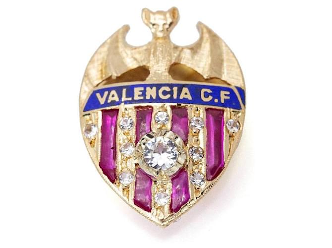 Autre Marque Scudo dell'FC Valencia in oro e diamanti. D'oro Blu navy Viola scuro - vista 2