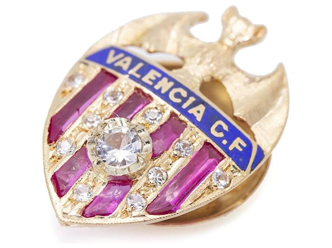 Autre Marque Scudo dell'FC Valencia in oro e diamanti. D'oro Blu navy Viola scuro - vista 4