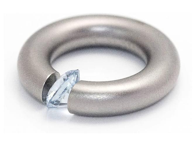 Autre Marque Anello NIESSING AKROBAT. Argento Blu chiaro - vista 2
