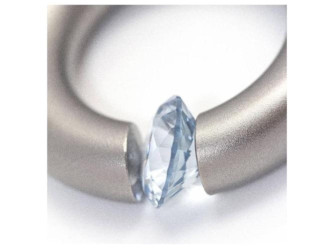 Autre Marque Anello NIESSING AKROBAT. Argento Blu chiaro - vista 5