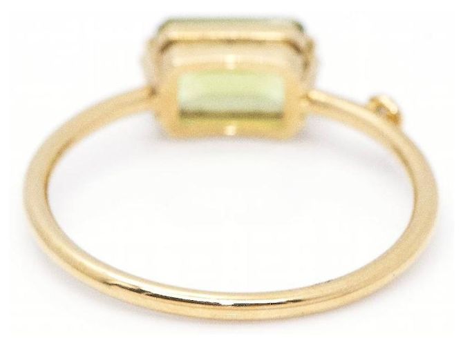 Autre Marque Gold, Peridot- und Diamantring Golden Hellgrün - Ansicht 3