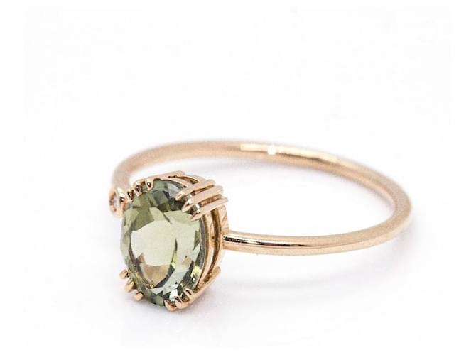 Autre Marque TURMALINA Grüner Ring. Golden - Ansicht 4