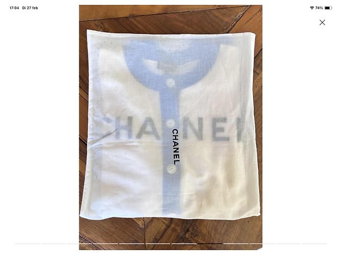 Chanel Weste aus blauem Kaschmir - Ansicht 5