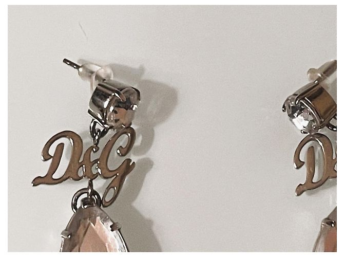 Orecchini a goccia con cristalli DOLCE & GABBANA, Argento - vista 11