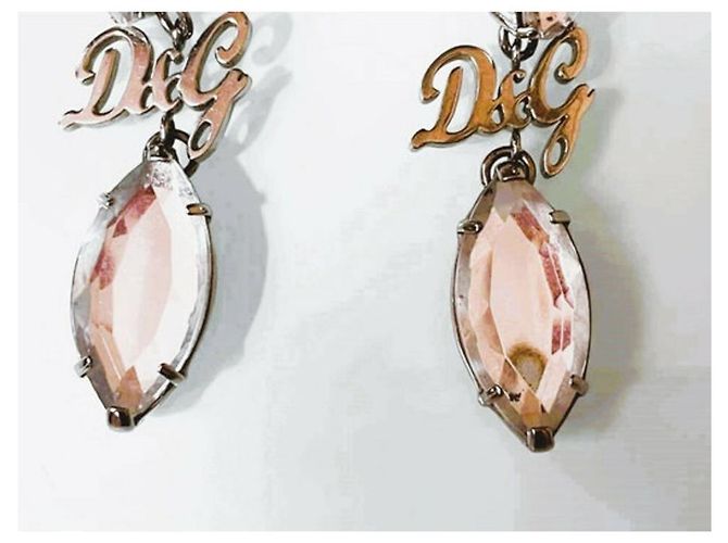 Orecchini a goccia con cristalli DOLCE & GABBANA, Argento - vista 5