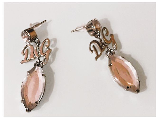 Orecchini a goccia con cristalli DOLCE & GABBANA, Argento - vista 6