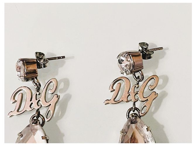 Orecchini a goccia con cristalli DOLCE & GABBANA, Argento - vista 8