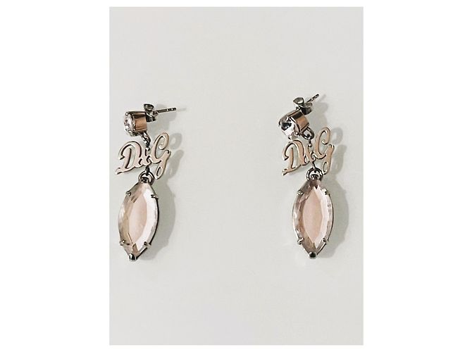 Orecchini a goccia con cristalli DOLCE & GABBANA, Argento - vista 9