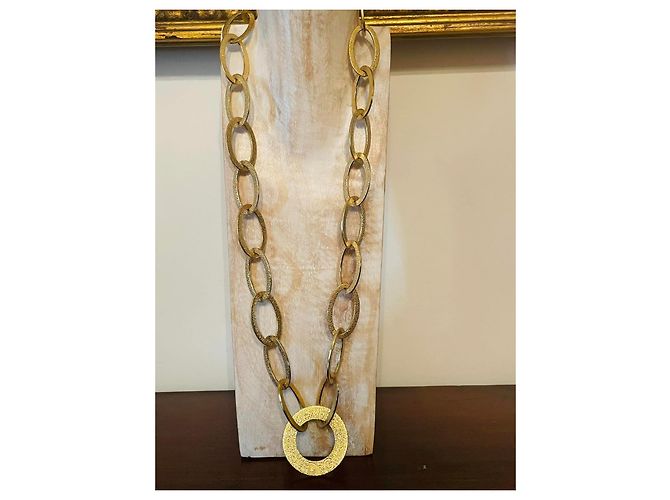 Collana DOLCE & GABBANA “Whisp”DJ0816 cerchi allungati dorata D'oro - vista 2