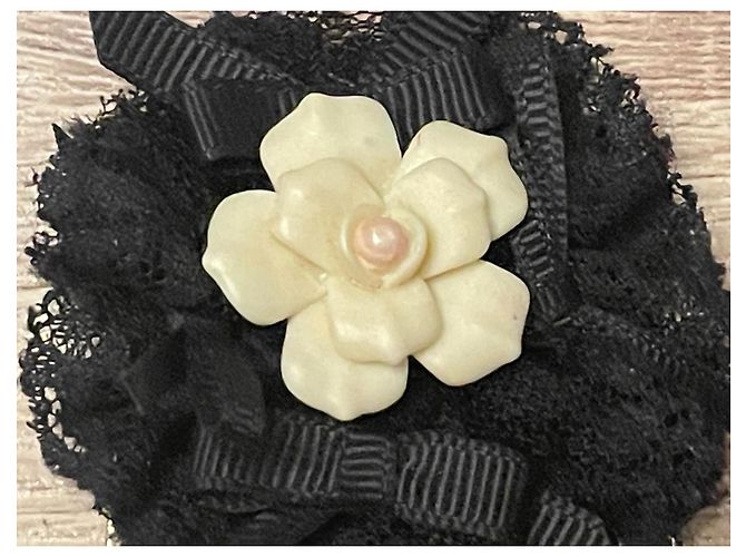 Leggiadro pettine per capelli DOLCE & GABBANA metallo dorato  e fiore D'oro - vista 4