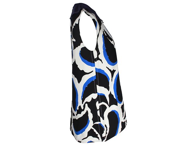 Top Smanicato Stampato Marni in Viscosa Multicolor Stampa python - vista 2