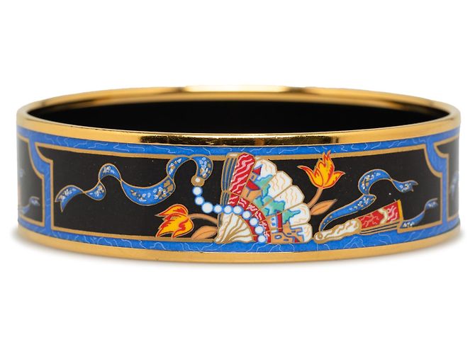 Ring Hermès Bracciale rigido smaltato nero Hermes - vista 3