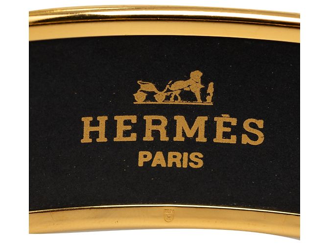 Ring Hermès Bracciale rigido smaltato nero Hermes - vista 5
