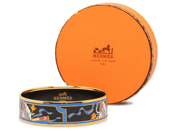 Ring Hermès Bracciale rigido smaltato nero Hermes - vista 6