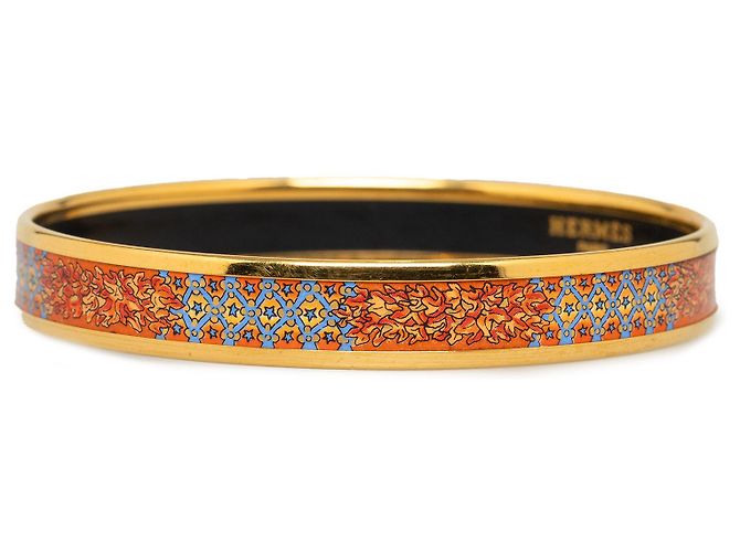Ring Hermès Bracciale rigido smaltato in oro Hermes D'oro - vista 2