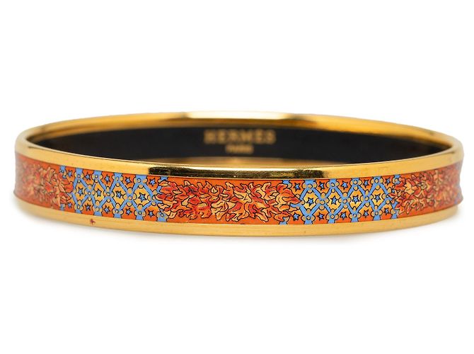 Ring Hermès Bracciale rigido smaltato in oro Hermes D'oro - vista 3