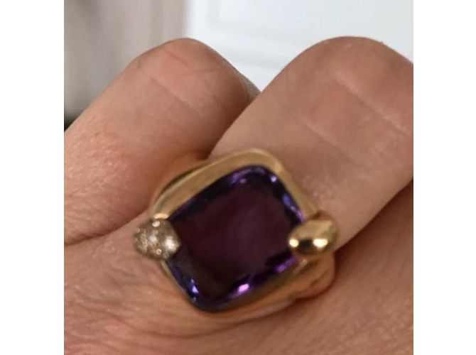 Anello Pomellato Ritratto oro rosa amethist e diamanti misura 53 D'oro - vista 2