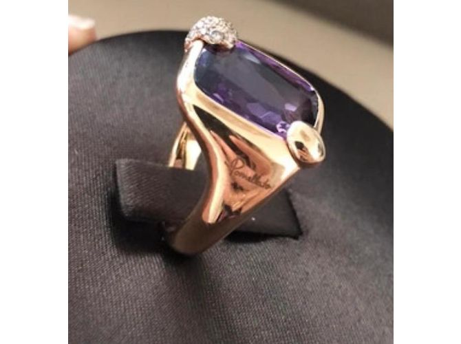Anello Pomellato Ritratto oro rosa amethist e diamanti misura 53 D'oro - vista 3