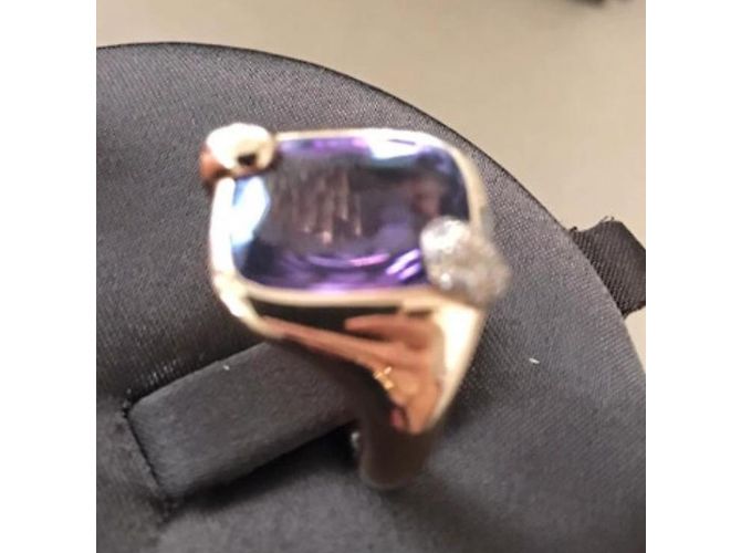 Anello Pomellato Ritratto oro rosa amethist e diamanti misura 53 D'oro - vista 4
