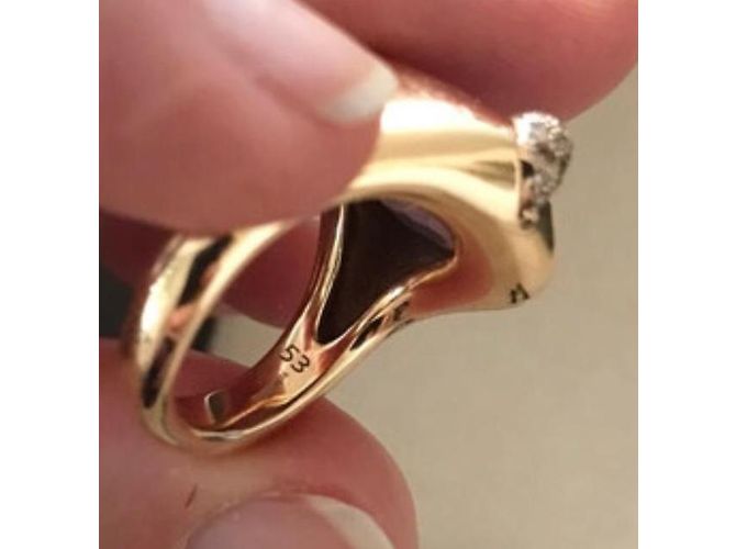 Anello Pomellato Ritratto oro rosa amethist e diamanti misura 53 D'oro - vista 5