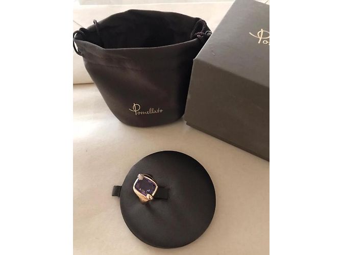 Anello Pomellato Ritratto oro rosa amethist e diamanti misura 53 D'oro - vista 6